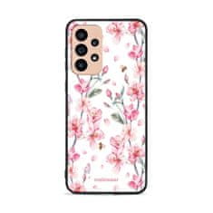 Mobiwear Prémiový lesklý kryt Glossy na mobil Samsung Galaxy A33 5G - G033G - Růžové květy