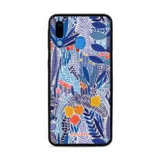 Mobiwear Prémiový lesklý kryt Glossy na mobil Samsung Galaxy A40 - G037G - Modrá květena