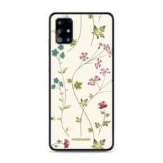 Mobiwear Prémiový lesklý kryt Glossy na mobil Samsung Galaxy A51 - G035G - Tenké rostlinky s květy