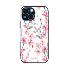 Mobiwear Prémiový lesklý kryt Glossy na mobil Apple iPhone 13 mini - G033G - Růžové květy