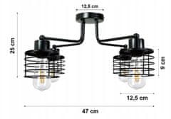 Berge Závěsná lampa DRON 4xE27 - PRUŽINA