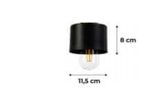 Berge Závěsná lampa LOFT - 4x E27 - CUBE BLACK