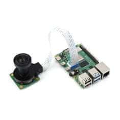 Waveshare Objektiv M12, 12MP, ohnisková vzdálenost 3,2 mm, pozorovací úhel 160° pro modul kamery Raspberry Pi M12