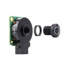 Waveshare Objektiv M12, 14MP, ohnisková vzdálenost 2,72 mm, zorný úhel 184,6° pro modul kamery Raspberry Pi M12