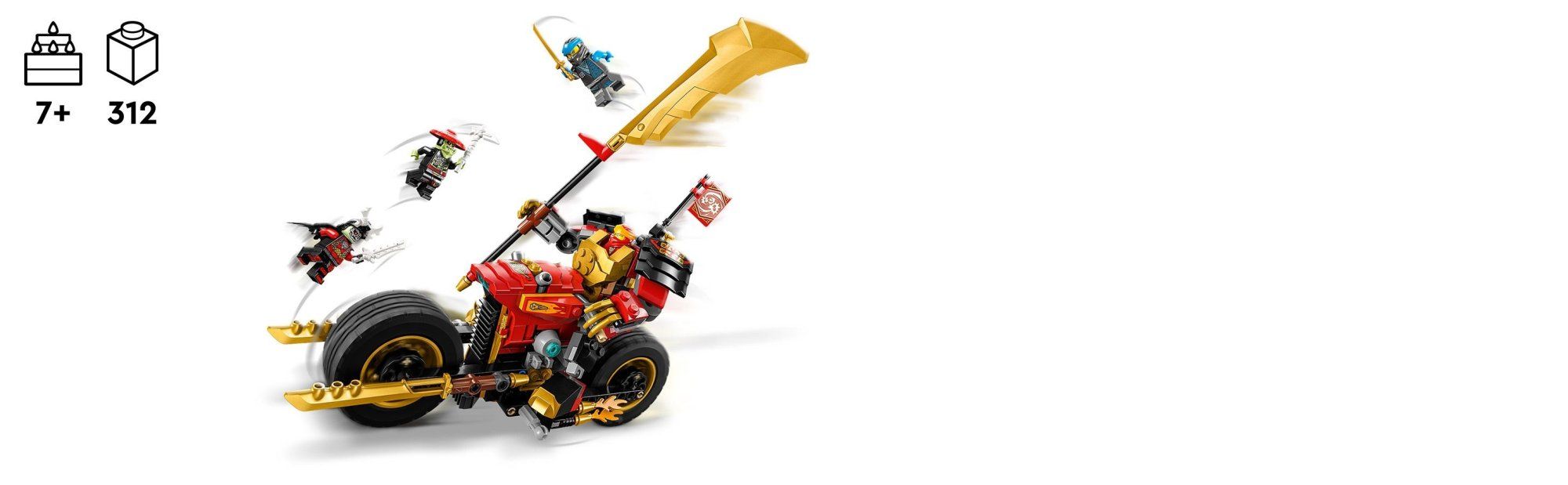 LEGO Ninjago 71783 Kaiova robomotorka EVO