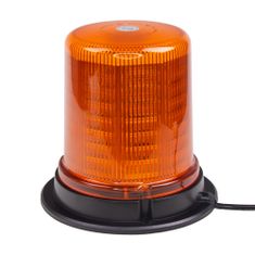 Stualarm LED maják, 12-24V, 128x1,5W oranžový, pevná montáž, ECE R65 (wl184fix)