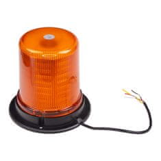 Stualarm LED maják, 12-24V, 128x1,5W oranžový, pevná montáž, ECE R65 (wl184fix)