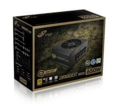 FORTRON FSP/ SFX+ATX DAGGER PRO 650W, 80PLUS GOLD, modular