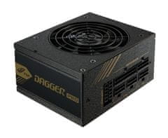 FORTRON FSP/ SFX+ATX DAGGER PRO 650W, 80PLUS GOLD, modular