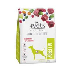 4VETS AIR DRIED NATURAL VETERINARY EXCLUSIVE ALLERGY 1kg sušené krmivo pro psy s potravinovou intolerancí