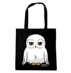 CurePink Shopping taška na rameno Harry Potter: Hedwig (38 x 42 cm) bavlna