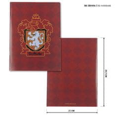 CurePink Set školních potřeb Harry Potter: Erb Nebelvíru 7 předmětů (23 x 35 cm)