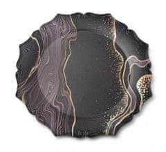 Mondex Dekorativní podtalíř Blanche IX 33 cm černý mramor