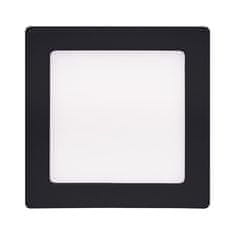 Solight Solight LED mini panel CCT, přisazený, 12W, 900lm, 3000K, 4000K, 6000K, čtvercový, černá barva WD171-B