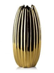 Mondex Keramická váza RORY 29 cm zlatá