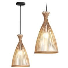 Tutumi Závěsná lampa La Belle Boho II černá/hnědá