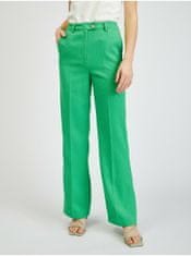 Orsay Zelené dámské flared fit kalhoty 38