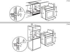 Electrolux vestavná elektrická trouba EOF3H50BK