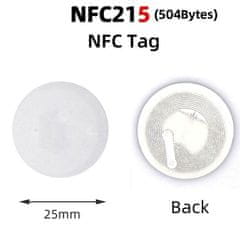 HADEX Nálepka NFC tag Ntag 215 504bit, balení 5ks