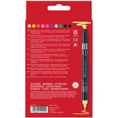 Faber-Castell Popisovače Fibre-Tip oboustranné 10 barevné neonové