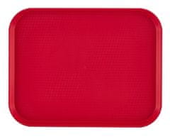 Cambro Polypropylenový tác fast food, střední, Cambro, červený, Červená, 300x410x(H)19mm - 1216FF163