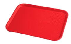 Cambro Polypropylenový tác fast food, střední, Cambro, červený, Červená, 300x410x(H)19mm - 1216FF163