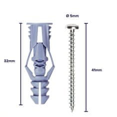 Cobra anchors COBRA 172SE TRIPLE-GRIP 5MM MODRÁ (+ ŠROUBY) 4KS