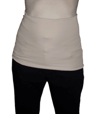 Tiki-Mechulka Merino bederní (ledvinový) pás, rovný - béžový/tělový, M