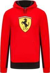 Ferrari mikina BIG SHIELD 23 černo-žluto-červená M