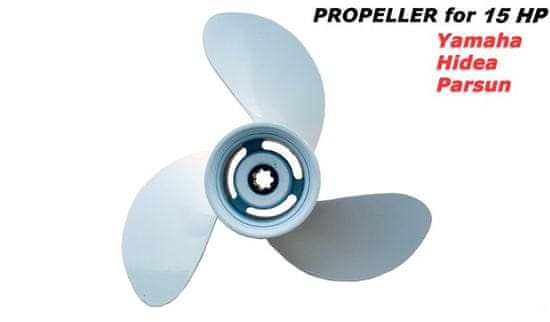 Propeller - lodní šroub 15 HP, Hidea, Yamaha, Parsun