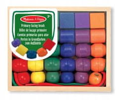 Melissa & Doug dřevěné navlékací korálky velké