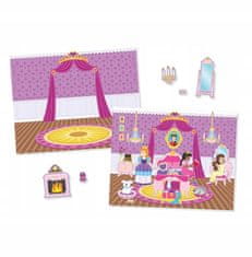 Melissa & Doug Opakovaně použitelné samolepky - Princezna Palace