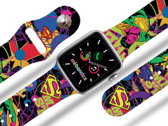 VšeNaMobily.cz Apple watch řemínek Superman - Graffiti - 42/44/45/49mm