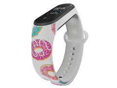 MobilPouzdra.cz Náhradní náramek Mi band 3/4/5/6/7 Donut - Bílá -