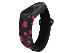 VšeNaMobily.cz Kryt na mobil s potiskem Náhradní náramek Mi band 3/4/5/6/7 Sakura - Bílá -