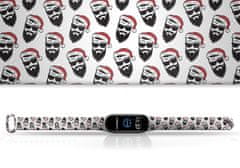 MobilPouzdra.cz Náhradní náramek Mi band 3/4/5/6/7 Hipster Santa - Bílá -