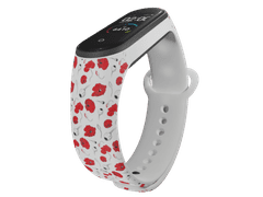 MobilPouzdra.cz Náhradní náramek Mi band 3/4/5/6/7 Vlčí máky - Vícebarevná -