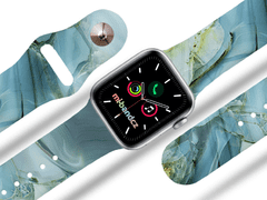 VšeNaMobily.cz Apple watch řemínek Modro-šedý mramor - 42/44/45/49mm