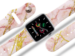 VšeNaMobily.cz Apple watch řemínek Růžovo-zlatý mramor - 42/44/45/49mm