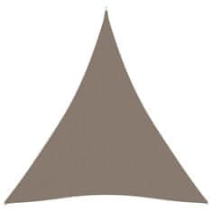 Greatstore Stínící plachta oxfordská látka trojúhelníková 6x6x6 m taupe