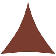 Greatstore Stínící plachta oxfordská látka trojúhelníková 6x6x6 m cihlová