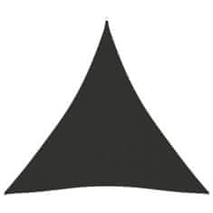 Greatstore Stínící plachta oxford trojúhelníková 6 x 6 x 6 m antracitová