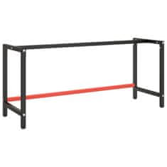 shumee VidaXL Workbench Frame Red and Black 180x57x79 cm Kov