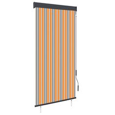 Greatstore Venkovní roleta 100 x 250 cm žlutomodrá