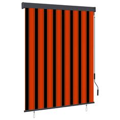 Greatstore Venkovní roleta 140 x 250 cm oranžovohnědá