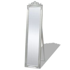 Vidaxl Volně stojící zrcadlo barokní styl 160x40 cm stříbrné