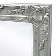 Vidaxl Nástěnné zrcadlo barokní styl 100x50 cm stříbrné