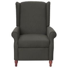 Vidaxl 282208 Massage Recliner Dark Grey Fabric