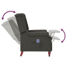 Vidaxl 282208 Massage Recliner Dark Grey Fabric