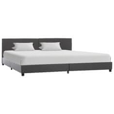 Greatstore Rám postele šedý umělá kůže 180 x 200 cm